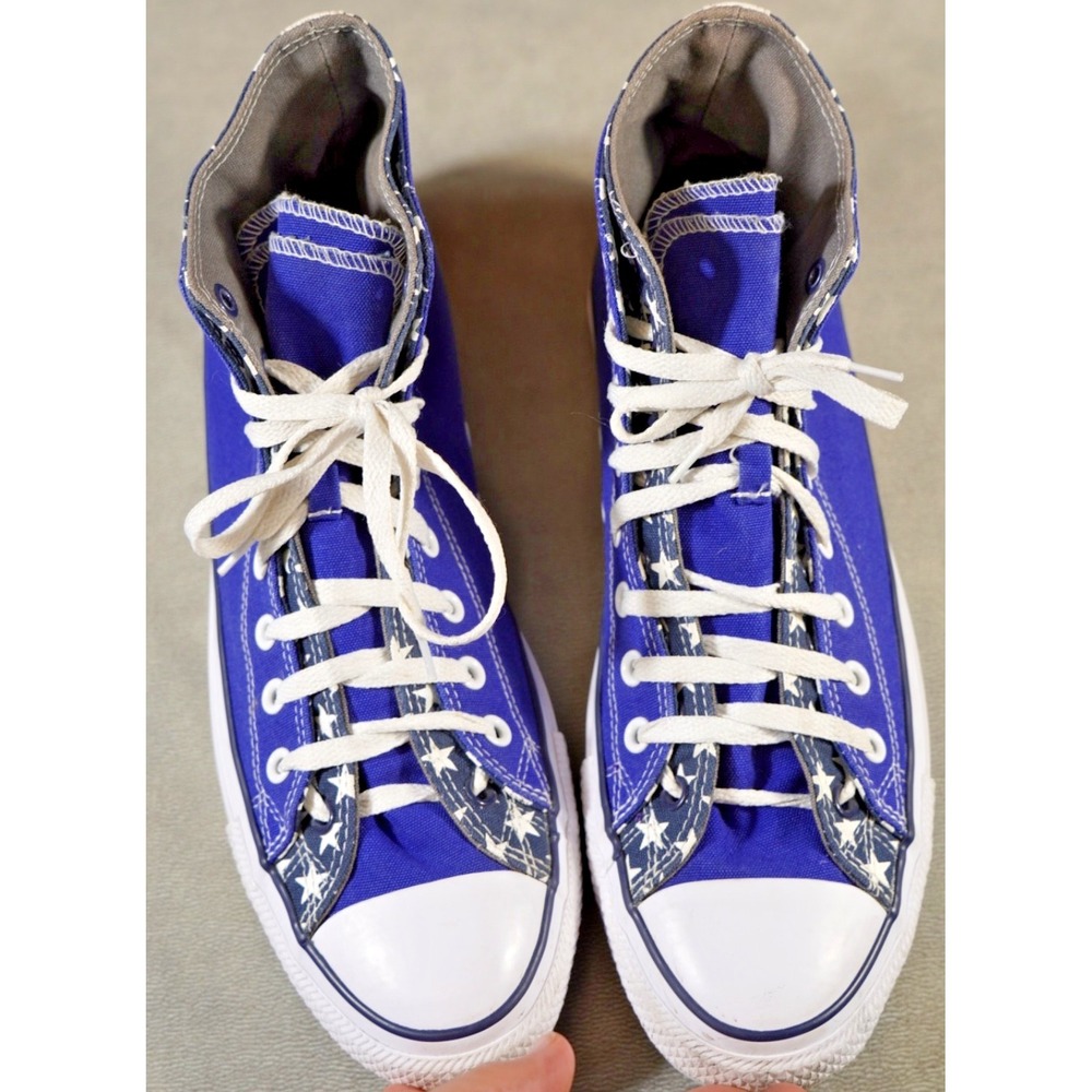 NEW Converse Chuck Taylor All Star Double Upper High Top Blue Stars Sz 13